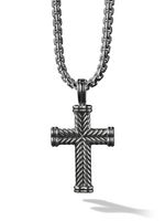 David Yurman pendentif Chevron Cross en argent sterling - thumbnail