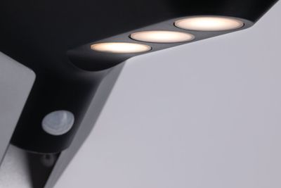 Paulmann 94250 Soley Wandlamp op zonne-energie met bewegingsmelder Energielabel: G (A - G) 1.22 W Warmwit Antraciet