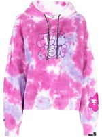 AAPE BY *A BATHING APE® hoodie tie-dye à logo brodé - Rose