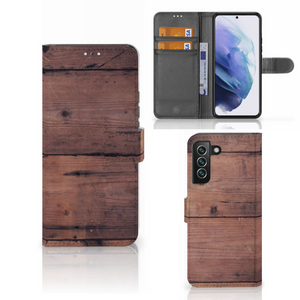 Samsung Galaxy S22 Plus Book Style Case Old Wood