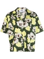 MSGM chemise fleurie à manches courtes - Vert - thumbnail