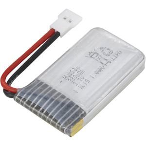 Hubsan LiPo accupack 3.7 V 380 mAh Aantal cellen: 1 Softcase Kabelschoen