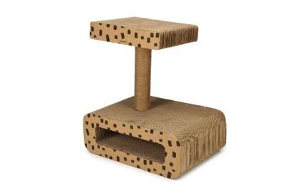 Beeztees jaguar - krabspeelgoed - karton - 50x35x56 cm Beeztees jaguar - krabspeelgoed - karton - 50x35x56 cm