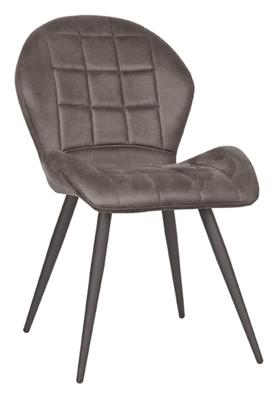 LABEL51 Eetkamerstoel 'Sil' Microvezel, kleur Antraciet