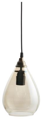 BePureHome Hanglamp 'Simple' Glas Medium, kleur Antique Brass