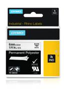 Labeltape DYMO IND RHINO 1805442 Polyester Tapekleur: Wit Tekstkleur:Zwart 6 mm 5.5 m - thumbnail