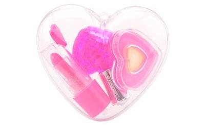 Johntoy Bella hartvormige make upset 3 delig roze Johntoy Bella hartvormige make upset 3 delig roze