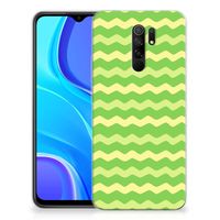 Xiaomi Redmi 9 TPU bumper Waves Green