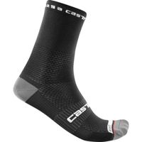 Castelli Rosso corsa 15 fietssokken zwart heren L-XL - thumbnail