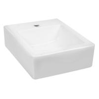 Kerra Thor wastafel 38x46cm wit met 1 kraangat