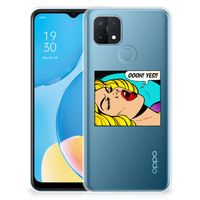 OPPO A15 Silicone Back Cover Popart Oh Yes