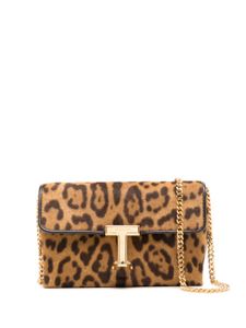 TOM FORD mini sac Monarch à motif léopard - Marron