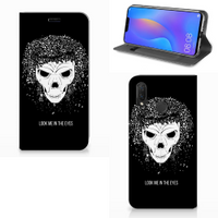 Mobiel BookCase Huawei P Smart Plus Skull Hair