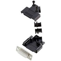 encitech D45PK-P-15-HDS26-W-K 6355-8055-12 D-sub female connectorset 45 ° Aantal polen: 26 Soldeerkelk 1 stuk(s)