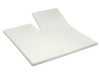 Hoeslaken satijn topmatras enkele split | 160x210 | totaalBED |