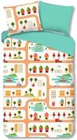 Good Morning Dekbedovertrek katoen Roadmap - multi 140x200/220cm