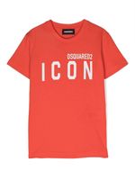 DSQUARED2 KIDS t-shirt à logo imprimé - Orange