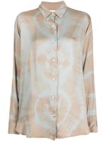 John Elliott blouse Jude à imprimé tie dye - Gris