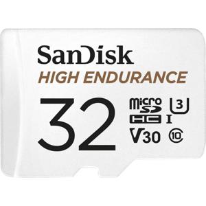 SanDisk High Endurance Monitoring microSDHC-kaart 32 GB Class 10, UHS-I, UHS-Class 3, v30 Video Speed Class Incl. SD-adapter