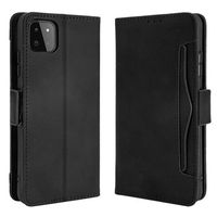 Cardholder Series Samsung Galaxy A22 5G, Galaxy F42 5G Wallet Case - Zwart