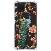 Samsung Galaxy A12 Case Anti-shock Pauw met Bloemen