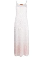 Missoni Maxi-jurk met zigzag patroon en lurex - Roze