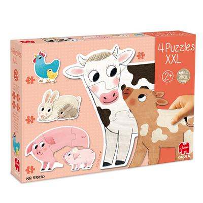 Goula vormpuzzel Dieren XXL junior karton 14-delig