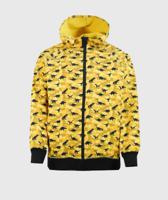 MOM - Softshell Waterproof Hoodie Camouflage Dino Yellow