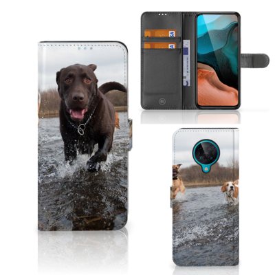 Xiaomi Poco F2 Pro Telefoonhoesje met Pasjes Honden Labrador