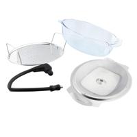 Electrolux S.STEAMKIT ovenonderdeel & -accessoire Zwart, Roestvrijstaal, Transparant Glas, Roestvrijstaal Stoomset