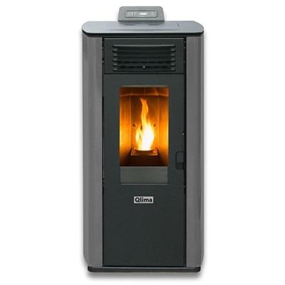 Qlima FIORINA90SLINE Pellet kachel Grijs