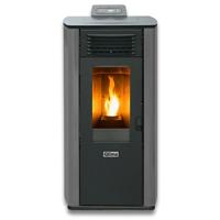 Qlima FIORINA90SLINE Pellet kachel Grijs