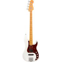 Fender American Ultra Precision Bass Arctic Pearl MN met koffer - thumbnail