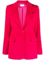 P.A.R.O.S.H. blazer en velours côtelé à revers pointus - Rose