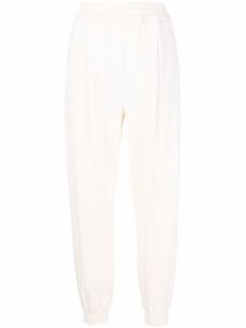 Erika Cavallini pantalon fuselé à taille élastiquée - Blanc