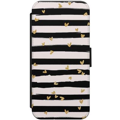 iPhone 6/6s flipcase - Hart & streepjes