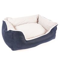 Duvo+ airmesh mand rechthoekig blauw/grijs S - 60x45x20cm