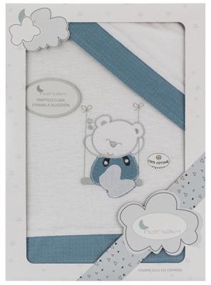 Interbaby lakenset wieg Beer 152 x 102 cm katoen