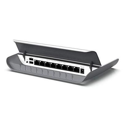 NETGEAR 8-poorts Gigabit Ethernet Smart Managed Plus Switch (GS908E) - Desktopbehuizing met geïntegreerd kabelbeheer, 2 x USB-laadpoorten en ventilatorloos ontwerp voor stille werking