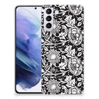 Samsung Galaxy S21 Plus TPU Case Black Flowers