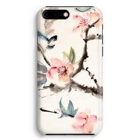 Japanse bloemen: iPhone 8 Plus Volledig Geprint Hoesje - thumbnail