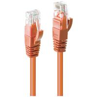 LINDY 48108 RJ45 Netwerkkabel, patchkabel CAT 6 U/UTP 2.00 m Oranje 1 stuk(s) - thumbnail