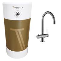 Mueller Biyo kokend water kraan met 8 liter boiler en RVS C-uitloopkraan