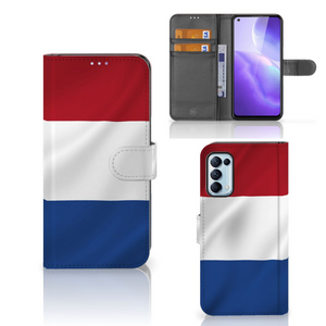 OPPO Find X3 Lite Bookstyle Case Nederlandse Vlag