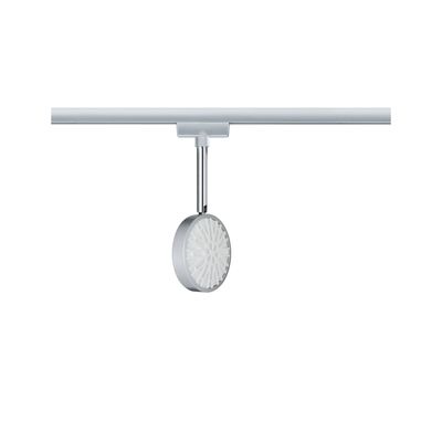 Paulmann URail Discus 230V-railsysteem lamp URail LED vast ingebouwd 5 W LED Chroom (mat), Chroom