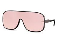 CWI zonnebril shield volledig omrand cat. 3 zwart/roze