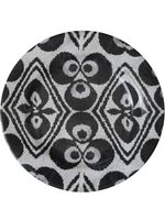 Les-Ottomans assiette en céramique Ikat (19 cm) - Blanc