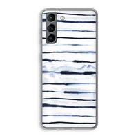 Ink Stripes: Samsung Galaxy S21 Transparant Hoesje