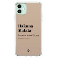 iPhone 11 siliconen hoesje - Hakuna matata