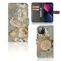 Hoesje voor Apple iPhone 13 Vintage Bird Flowers - thumbnail